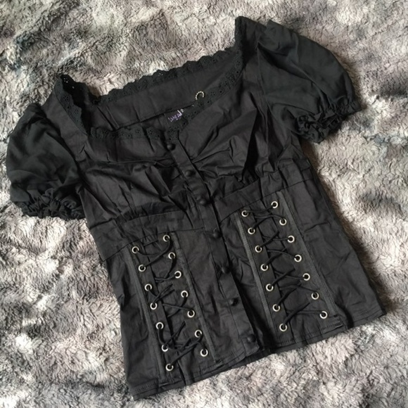 Living Dead Souls Corset Top - Picture 1 of 7